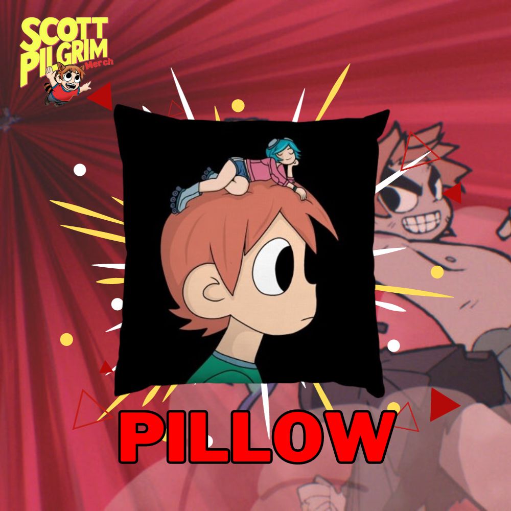 Scott Pilgrim Merch Pillow - Scott Pilgrim Merch