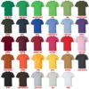 t shirt color chart 1 - Scott Pilgrim Merch